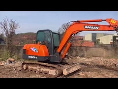 DOOSAN μικρός εξορυκτής με 5,76 μέτρα μέγιστο ύψος απόρριψης για αποτελεσματική λειτουργία