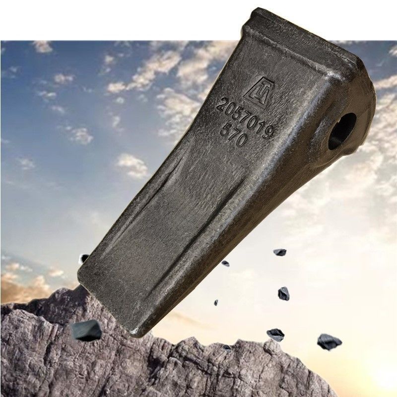 Σκληρό σφυρηλατημένο σίδηρο Excavator κουβά δόντια PC200 2057019570 προσαρμογέα κουβά δόντια