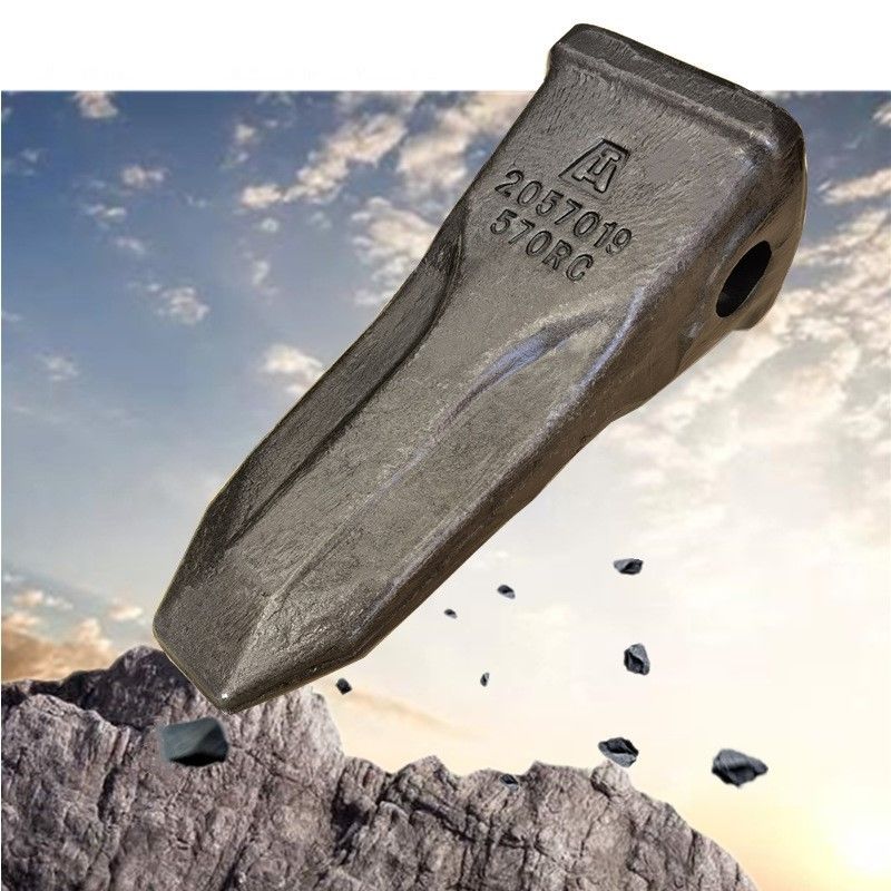 Σκληρό σφυρηλατημένο σίδηρο Excavator κουβά δόντια PC200 2057019570 προσαρμογέα κουβά δόντια