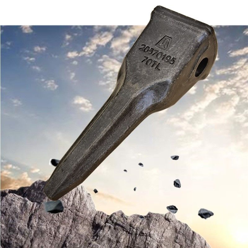 Σκληρό σφυρηλατημένο σίδηρο Excavator κουβά δόντια PC200 2057019570 προσαρμογέα κουβά δόντια