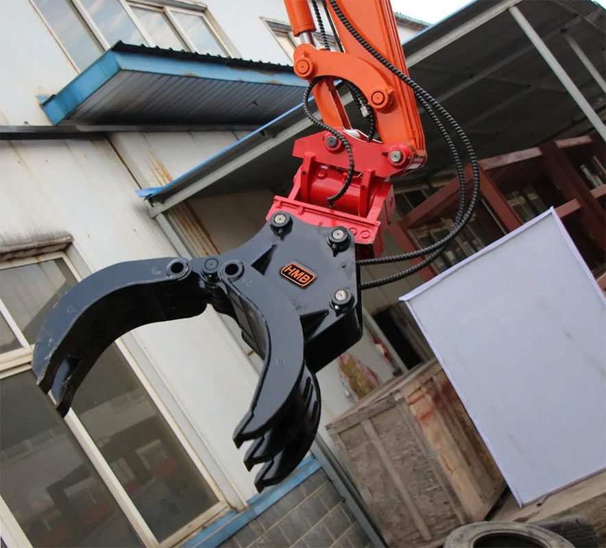 Υδραυλική ξύλινη λαβή 360 Log Grab και πέτρα Excavator περιστρεφόμενη λαβή