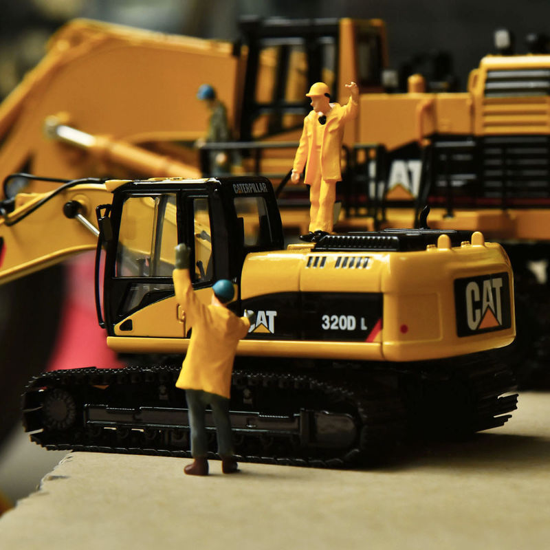 Carter CAT320DL εκσκαφέας πρωτότυπο μοντέλο κράμα προσομοίωση μηχανική διακόσμηση οχήματος συλλογή χειροποίητο στολίδια