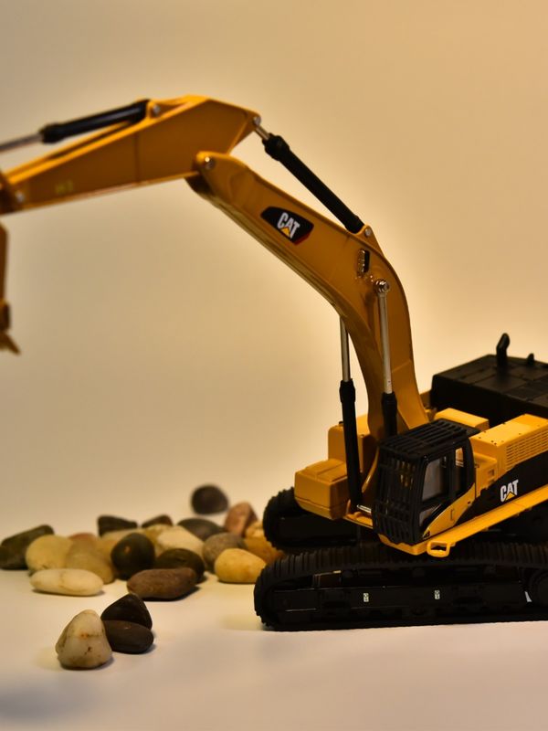 DM Carter CAT385C alloy excavator model engineering machinery car simulation metal decoration ornaments ορμητικά με μεταλλικό χρώμα
