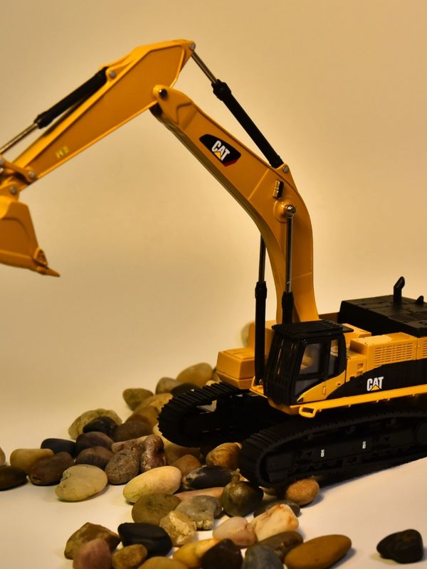 DM Carter CAT385C alloy excavator model engineering machinery car simulation metal decoration ornaments ορμητικά με μεταλλικό χρώμα