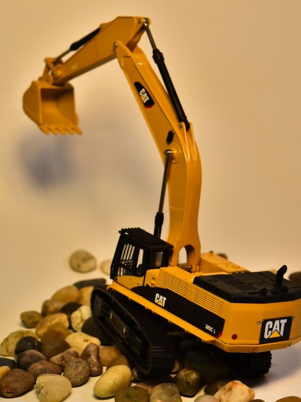 DM Carter CAT385C alloy excavator model engineering machinery car simulation metal decoration ornaments ορμητικά με μεταλλικό χρώμα