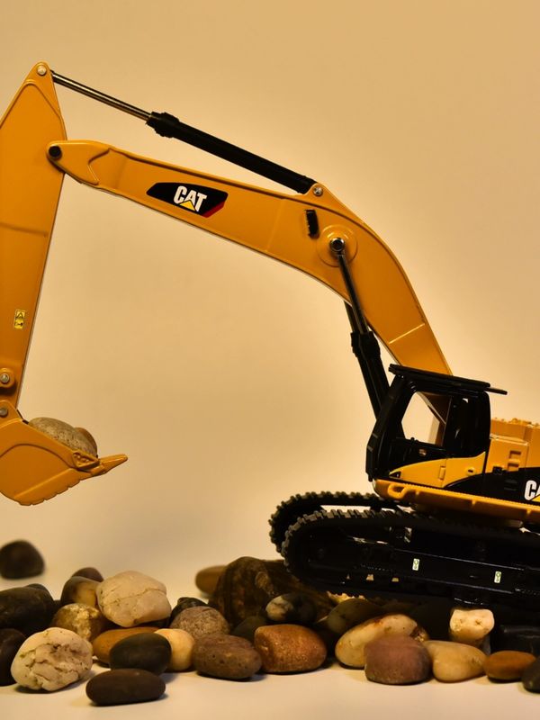 DM Carter CAT385C alloy excavator model engineering machinery car simulation metal decoration ornaments ορμητικά με μεταλλικό χρώμα