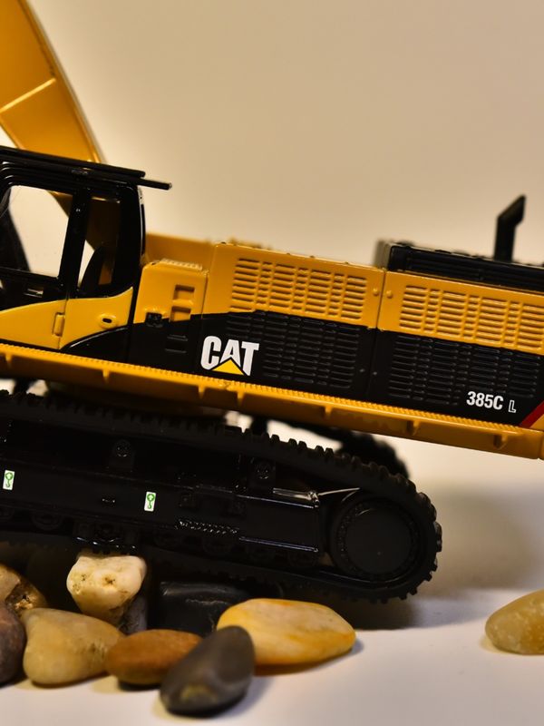 DM Carter CAT385C alloy excavator model engineering machinery car simulation metal decoration ornaments ορμητικά με μεταλλικό χρώμα