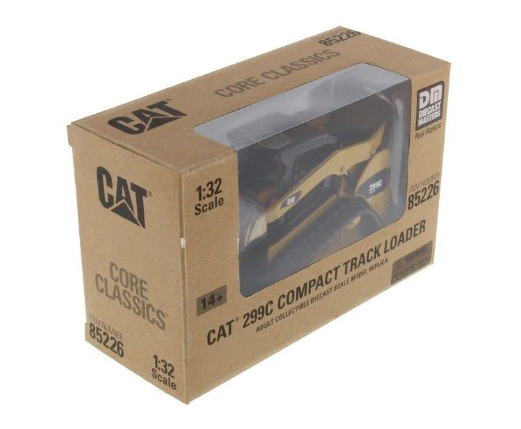 Υψηλής λεπτομέρειας CAT 299C συμπαγές φορτιστή τροχιάς σιδηροτροχίου μοντέλο 1/32 κλίμακα 85226