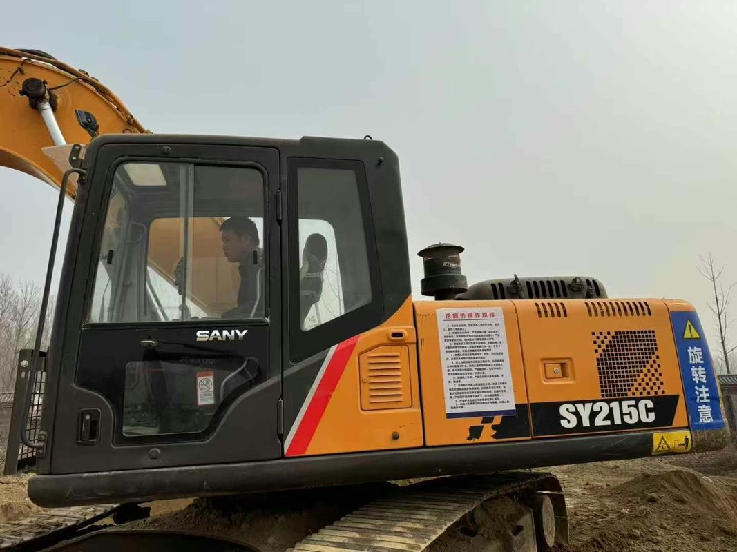 Χρησιμοποιούμενη Sany SY215-9 Crawler Excavator Heavy Duty κατασκευαστική μηχανή Αξιόπιστη απόδοση