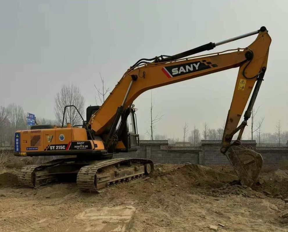 Χρησιμοποιούμενη Sany SY215-9 Crawler Excavator Heavy Duty κατασκευαστική μηχανή Αξιόπιστη απόδοση