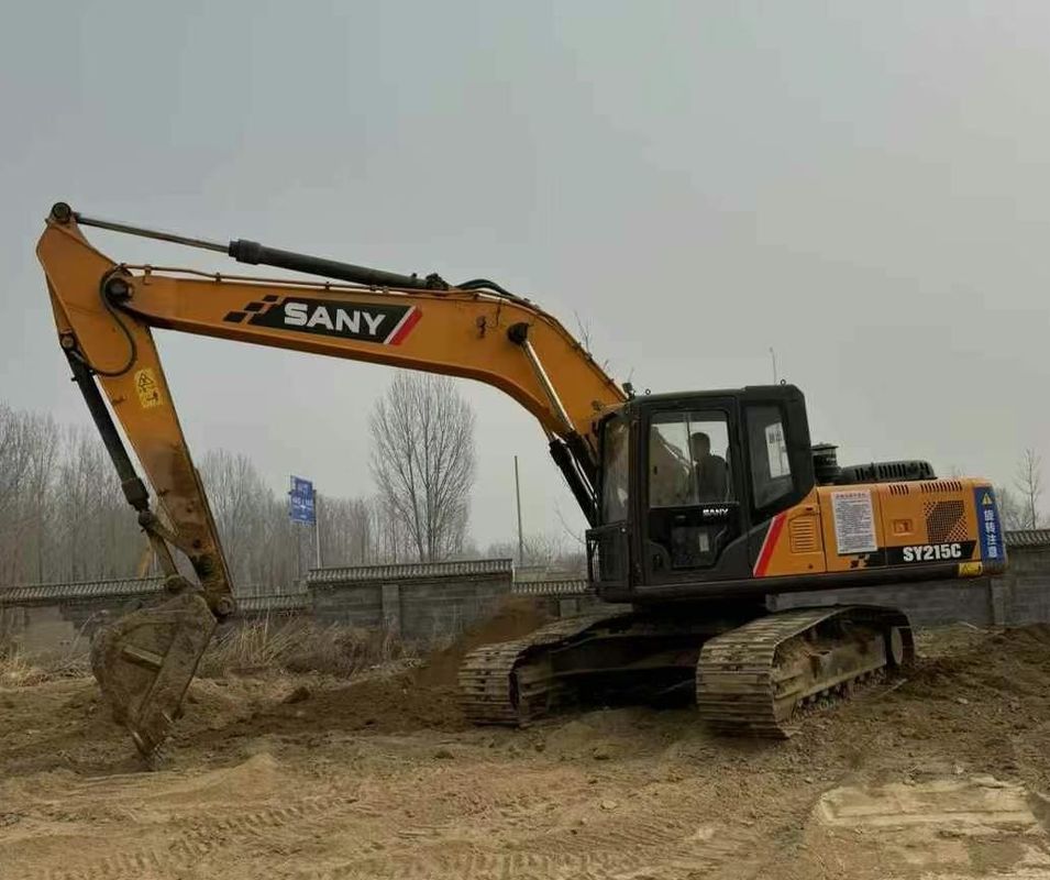 Χρησιμοποιούμενη Sany SY215-9 Crawler Excavator Heavy Duty κατασκευαστική μηχανή Αξιόπιστη απόδοση