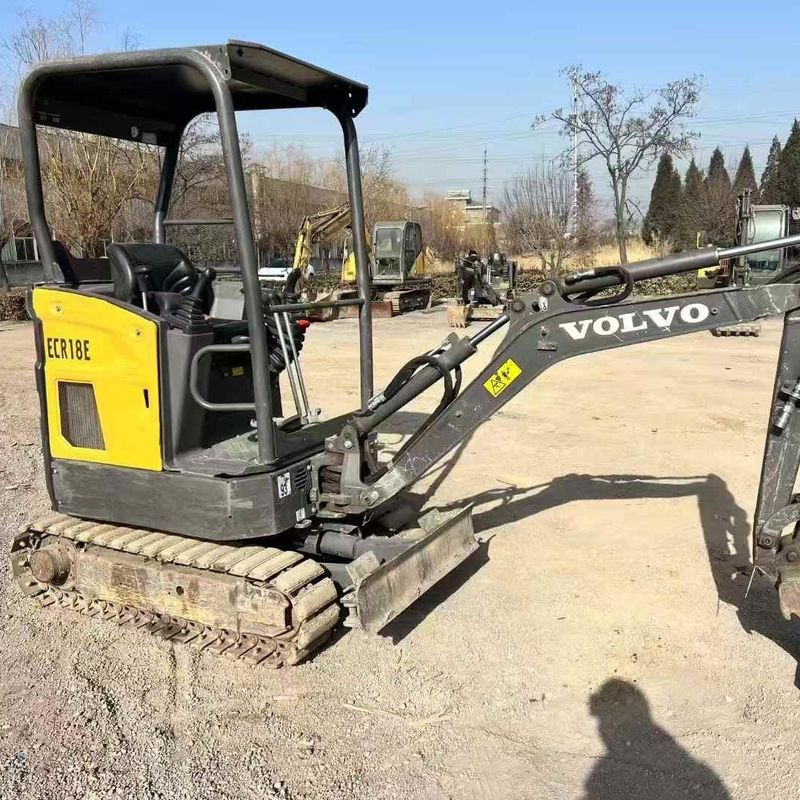 Χρησιμοποιούμενος εξορυκτής Volvo EC18 Mini Excavator 2020 920Hrs Γαλλική εισαγωγή υδραυλικός κουβάς σφυριού