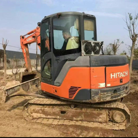 Χρησιμοποιούμενος εξορυκτής Hitachi ZX60-3F Μίνι εξορυκτής 6 τόνων Λιγότερες ώρες Πλήρης υπηρεσία Κατασκευή τοπίων