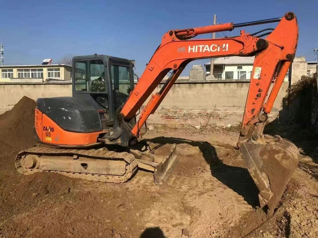 Χρησιμοποιούμενο Hitachi ZX65U Mini Excavator 6,5 τόνων Λιγότερες ώρες για την κατασκευή