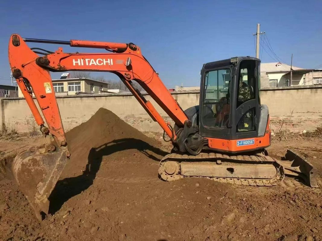 Χρησιμοποιούμενο Hitachi ZX65U Mini Excavator 6,5 τόνων Λιγότερες ώρες για την κατασκευή