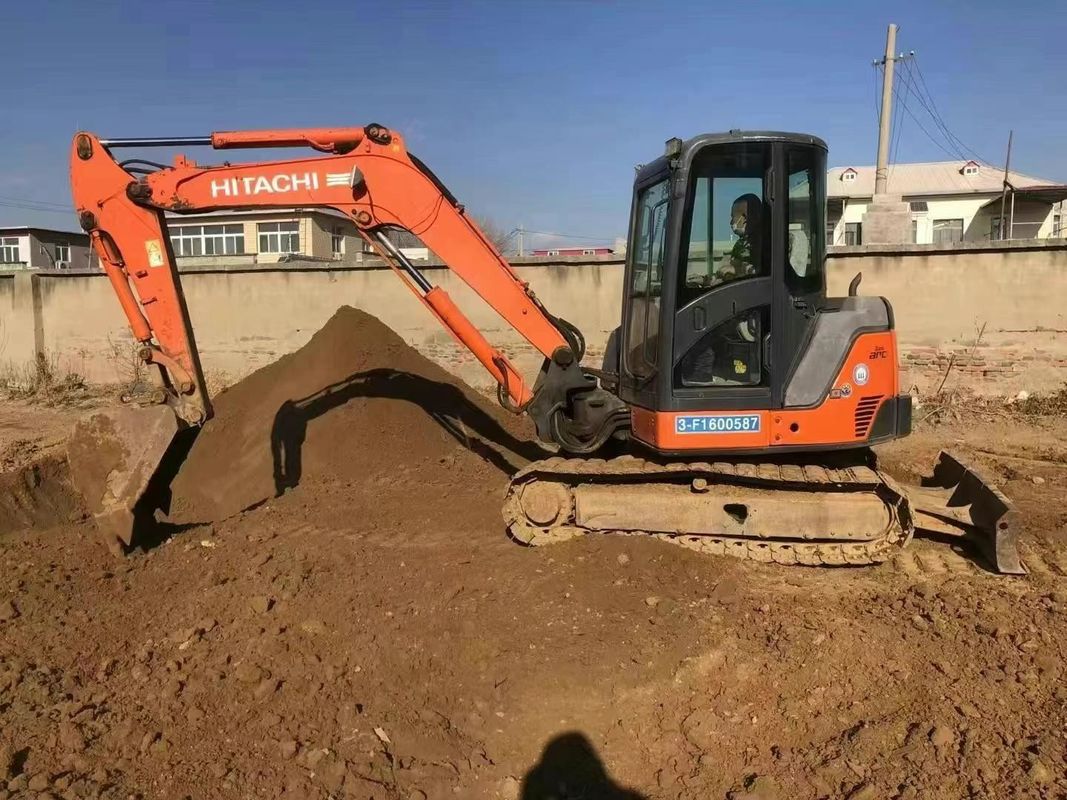 Χρησιμοποιούμενο Hitachi ZX65U Mini Excavator 6,5 τόνων Λιγότερες ώρες για την κατασκευή
