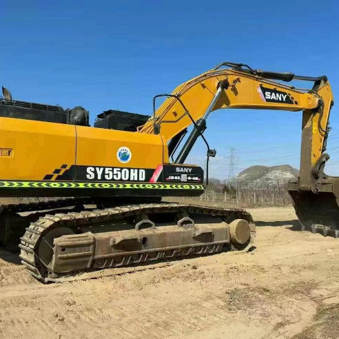 Χρησιμοποιούμενος εξορυκτής 55 τόνων 2020 SANY SY550HD με πλήρη εξυπηρέτηση CE ISO πιστοποιημένης απόδοσης