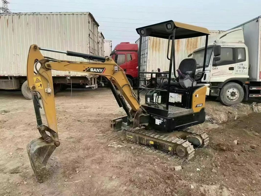 2021 SANY SY16C Συμπληκτικός μίνι εκσκαφέας 1,6 τόνων 3000 ωρών CE ISO Χρησιμοποιείται για τοπίο