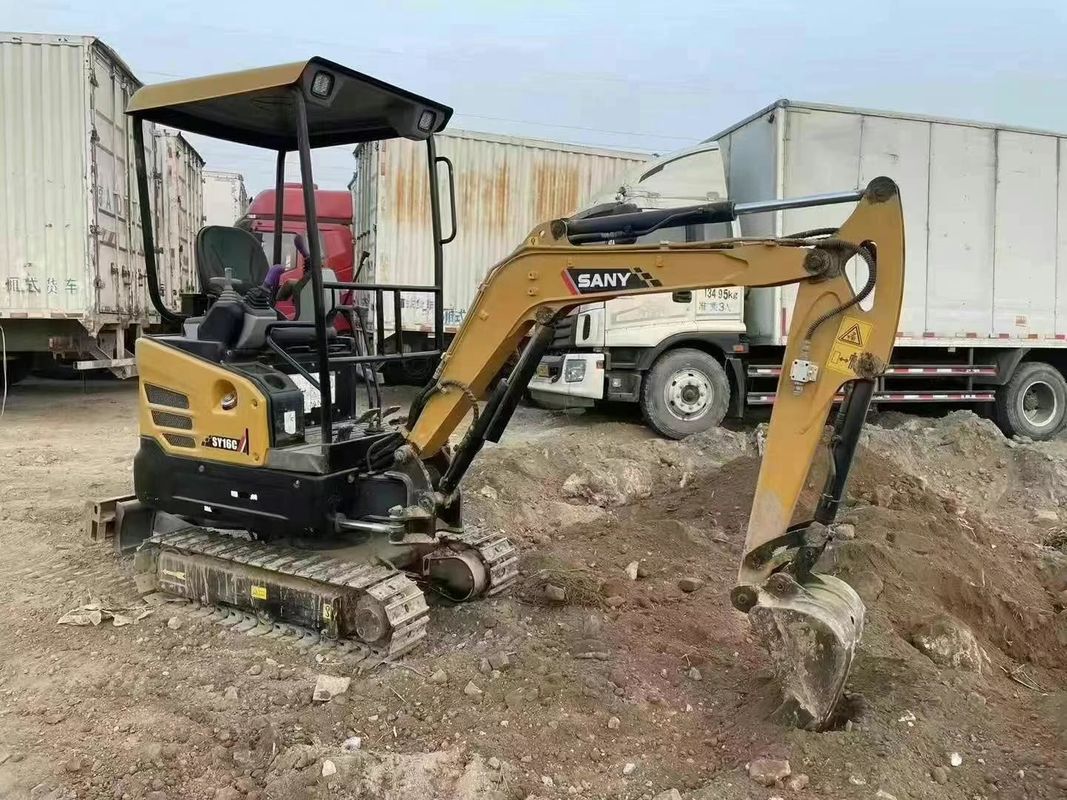 2021 SANY SY16C Συμπληκτικός μίνι εκσκαφέας 1,6 τόνων 3000 ωρών CE ISO Χρησιμοποιείται για τοπίο