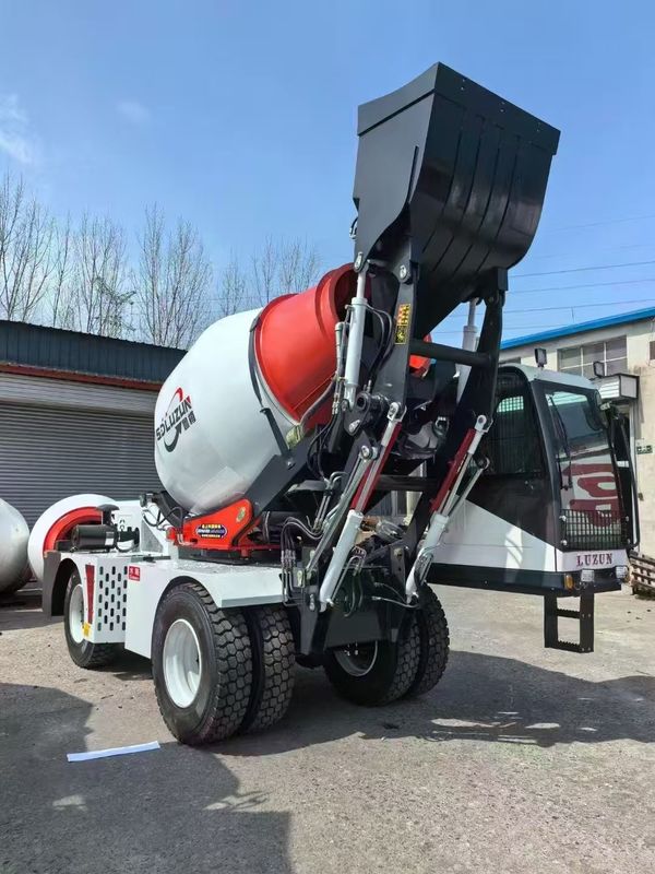 Luzun 8m3 Ready Mix Beton Mixer Truck Diesel Engine CE ISO Πιστοποιημένο υψηλής απόδοσης