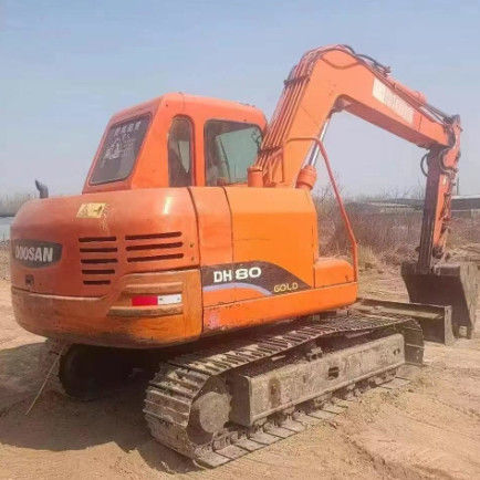 Χρησιμοποιούμενος εξορυκτής Doosan DH80 Mini 8 τόνων χωρητικότητας CE ISO για χρήση στο τοπίο
