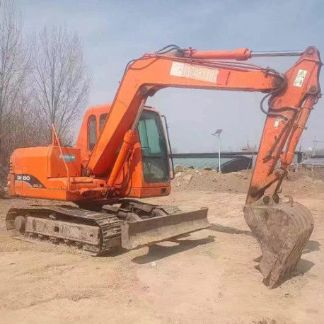 Χρησιμοποιούμενος εξορυκτής Doosan DH80 Mini 8 τόνων χωρητικότητας CE ISO για χρήση στο τοπίο