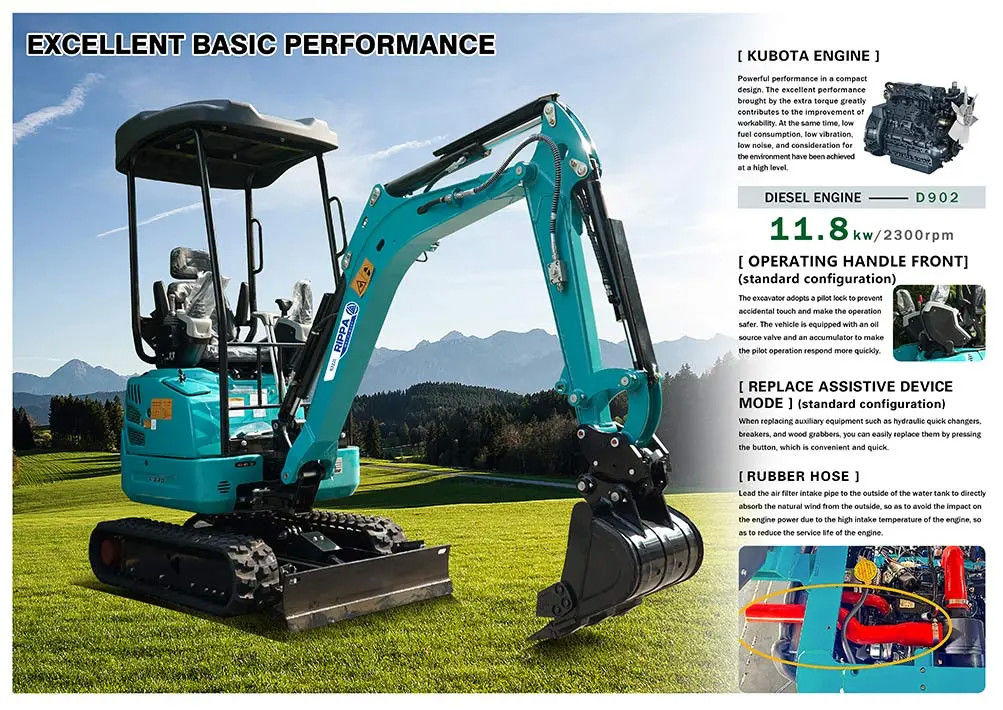 R322 Mini Excavator CE ISO πιστοποιημένο 1 έτος εγγύηση για τοπίο