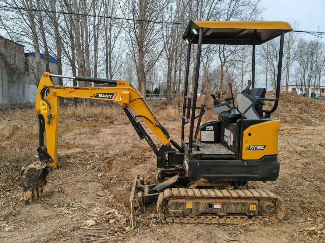 Χρησιμοποιούμενος SANY SY16C 1.6T Mini Excavator Full Service Ιδανικός για τοπίο και εργασίες κοινής ωφέλειας