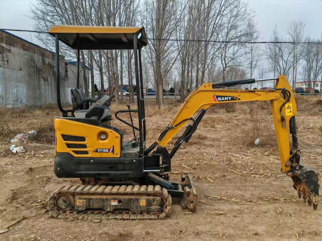 Χρησιμοποιούμενος SANY SY16C 1.6T Mini Excavator Full Service Ιδανικός για τοπίο και εργασίες κοινής ωφέλειας