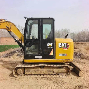 Χρησιμοποιούμενο CAT 305.5E2 Μίνι εξορυκτήρας 27.2kN Arm Excavation Force Compact Robust Hydraulic Unit