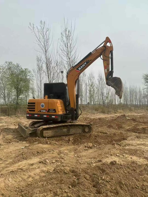Χρησιμοποιήθηκε Sany 60C Excavator Λιγές ώρες Μεγάλη αξία Καλή κατάσταση έτοιμη για εξαγωγή