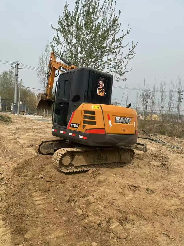 Χρησιμοποιήθηκε Sany 60C Excavator Λιγές ώρες Μεγάλη αξία Καλή κατάσταση έτοιμη για εξαγωγή