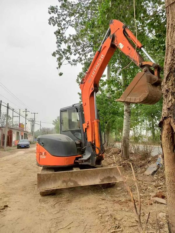 Χρησιμοποιούμενη εκσκαφέας Hitachi ZX75-US 7.5 τόνων Μίνι εκσκαφέας κατασκευαστικές μηχανές σε καλή κατάσταση