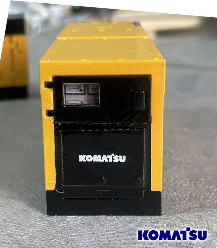 Komatsu EGS380BS 1/50 Μηχανή γεννήτριας κράματος μοντέλο κατασκευαστικών μηχανημάτων χύτευσης