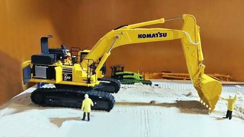 1/43 Κλίμακα Κομάτσου PC520LC-11M0 Σύνθετο μοντέλο εκσκαφέα πετσέτας - Αδειοδοτημένο συλλεκτικό