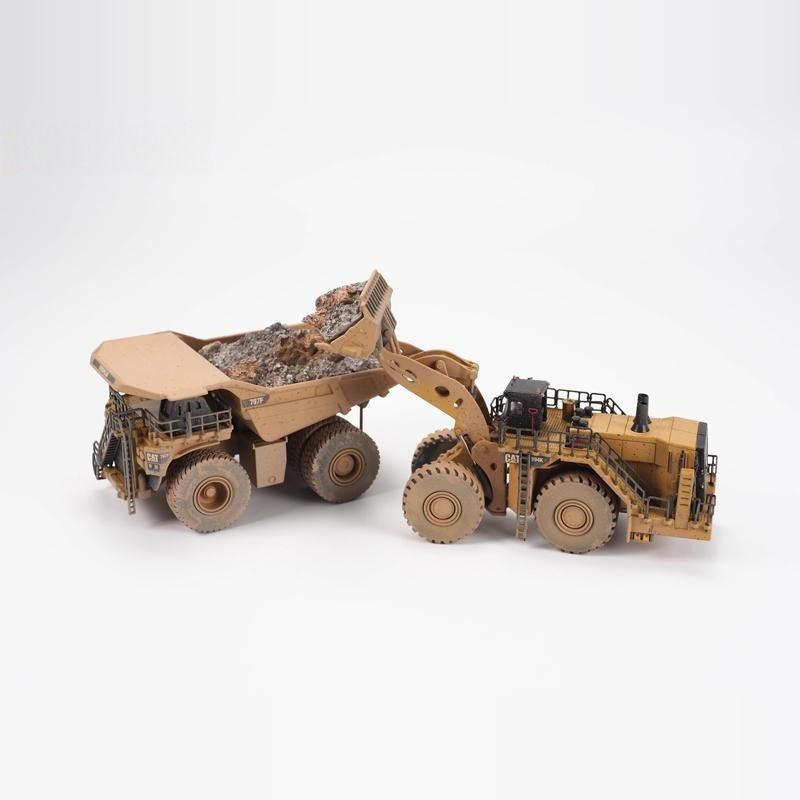 Diecast Masters Κλίμακα 1/125 Σετ Μοντέλων Φορτωτή Τροχών & Φορτηγού Ορυχείων με Λασπώδες Σκηνικό 85762