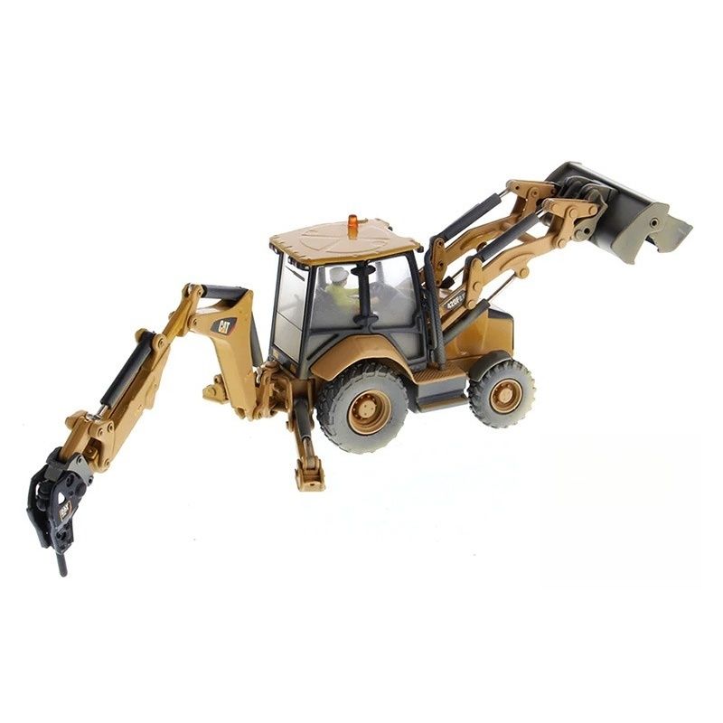 Diecast Masters 420F2IT Skid Steer Loader Backhoe Mud Paint Finish Model DM Limited 85755 1/50