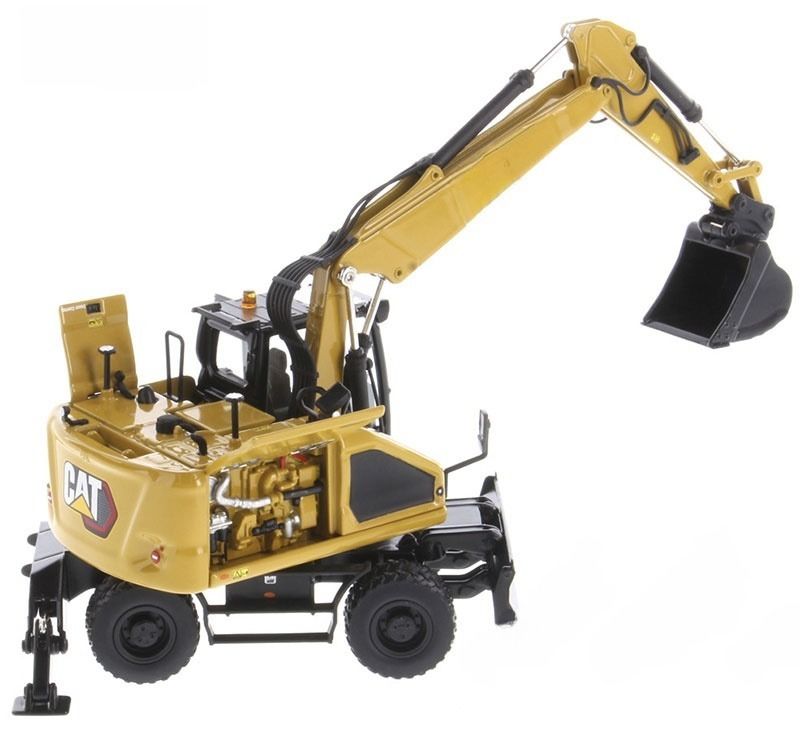 1/50 Κλίμακα Diecast Masters M318 Εκσκαφέας με Τροχούς DM Construction Alloy Digger Model 85956