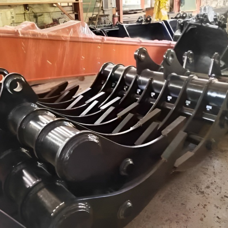 Υψηλής ποιότητας Custom PC100-6 10 τόνων Excavator Rake Bucket OEM Εγκατάσταση Κατασκευή